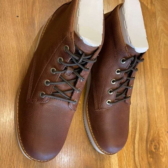 TIMBERLAND MENS REDWOOD EDGE MID LACE CHUKKA BOOT DARK BROWNFULL GRAIN A6CW2-W01 - Picture 6 of 7